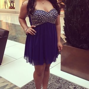 Strapless prom dress